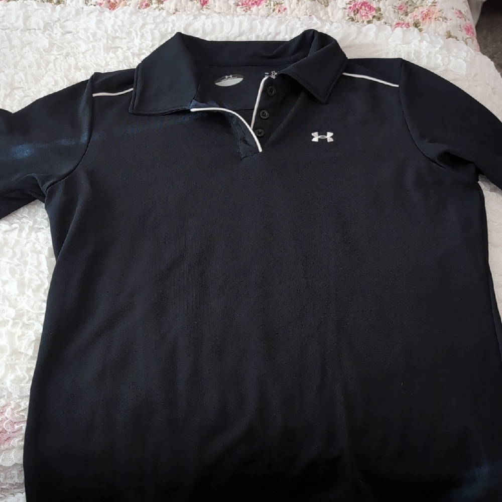 Under Armour Womens Polo Shirt in Black